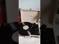 Download Lagu O-Kay Portable Luggage Gramophone Grey White Record Player Bluetooth 5.0 Turntable 33 45 78RPM