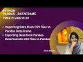 Import and Export Data Between CSV and Pandas DataFrame Detailed Tutorial