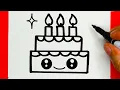 Lagu HOW TO DRAW A CUTE CAKE, DRAW CUTE THINGS