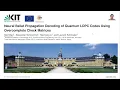 ITW 2023 Neural belief propagation decoding of quantum LDPC codes using overcomplete check matrice