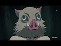Demon Slayer Big talk for the guy who PISSED HIS PANTS - Inosuke Episode 16 Eng Dub