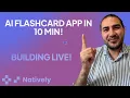 Build an AI Flashcard Study App Using Natively Supabase Full Walkthrough - Day 12