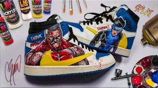 I Turned Travis Scott Fragment 1s Into a BLOODY Invincible Custom