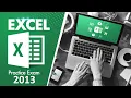 MOS Exam Excel 2013 Practice Test