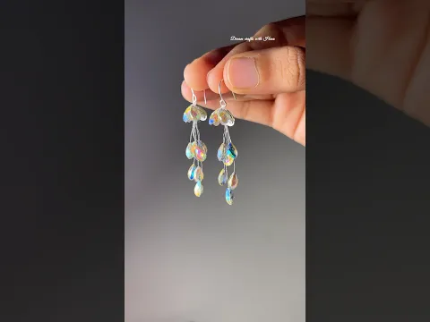 Diy jellyfish earrings🪼 #dreamcraftswithhina #earrings #diy #craft #easy #handmade