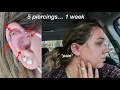 Getting Five Piercings in One Week Helix Conch Forward Helix Flat Rook