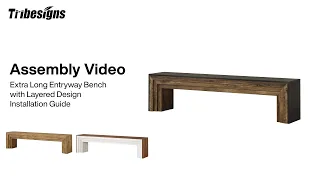 YT0028 - Installation Guide - Gather More Around the Table | Tribesigns Two-Tone Dining Bench