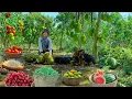Download Lagu Harvest Mangoes,Jackfruits, Red Radishes, Yardlong Beans,Tomatoes, Watermelons To Sell At The Market