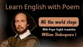 Download Learn English with Poem || All the world stage by William Shakespeare||Animation Video MP3