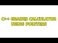 C grades calculator using pointers