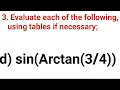 sin Arctan class 12 math model question