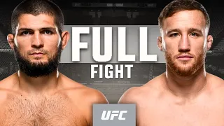 Khabib Nurmagomedov vs Justin Gaethje | Full Fight | UFC Classics