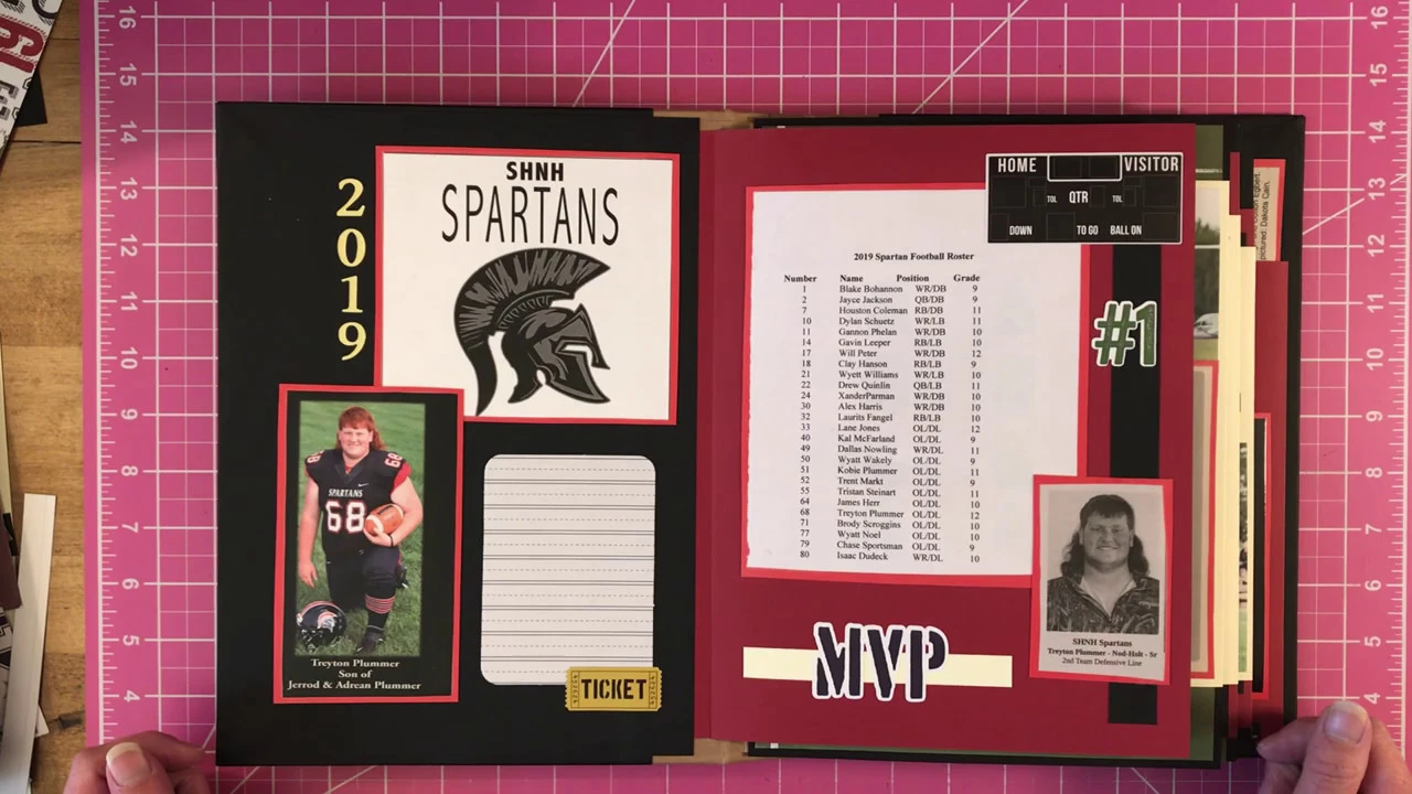 Mini Album Completed With Photos And Newspaper Articles For Graduation Album