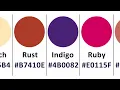 Lagu List of All Colors and their Hex code