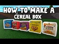 How to Make a CEREAL BOX in Bloxburg