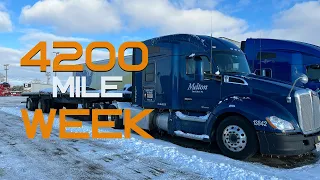 Life of a Flatbed Truck Driver - Surviving the Winter - Melton - EP 8 - 4,200 Mile Week!
