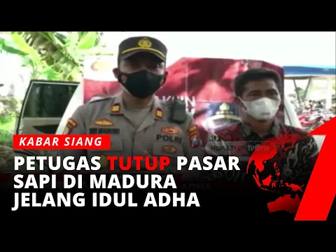 Jelang Idul Adha, Petugas Tutup Pasar Sapi di Sampang untuk Antisipasi Penyebaran Covid-19