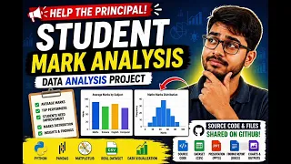 Help the Principal Student Marks Analysis Project Using Python Pandas Matplotlib