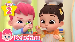 The Restaurant Play Song 🍕🍔 | Learn to Share Food & More! | Bebefinn Nursery Rhymes