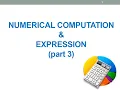 A221 Topic 3-3 Numerical Data Expression