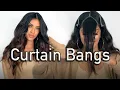 DIY Curtain Bangs How to Cut and Style Like a Pro ariba - pervaiz HAIR TUTORIAL