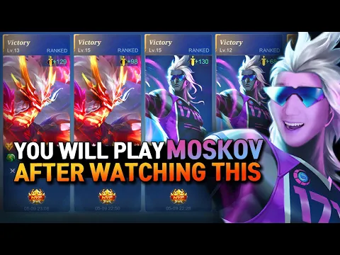 Download MP3 1853 matches 90% winrate!! Fast Rank up hero until Myhtical Glory! Moskov  | Mobile Legends
