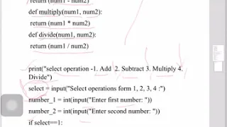 Python program for implementing Arithmetic operations