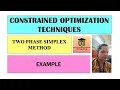 Two Phase Simplex Method In LPP - Example 2