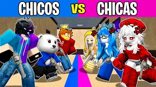 CHICOS vs CHICAS con YOUTUBERS en DUELOS 🤣 | ROBLOX