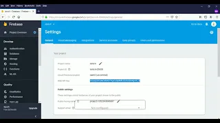 Firebase realtime database configuration in ionic4 app