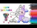 How to Color Labubu Macaron Cute Labubu Coloring Pages for Kids