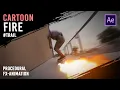 Cartoon Fire Trail Animation After Effects Eng sub