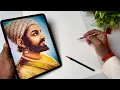 Lagu Chhatrapati  Shivaji Maharaj Drawing,  Outline Tutorial 😍