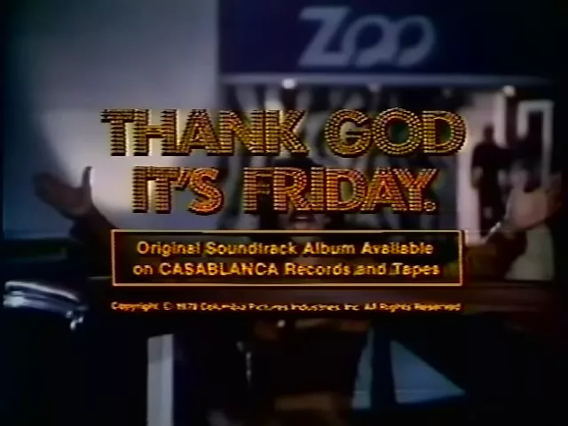 Thank God It's Friday 1978 TV trailer