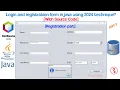 Login and Registration - Java How to Create a User Registration Form in Java using MySQL Database