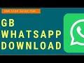 how to download and install gbwhatsapp pro latest version for android