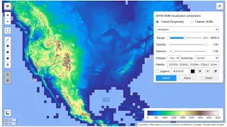 GEE Tutorial - Visualizing Earth Engine raster data interactively with a GUI