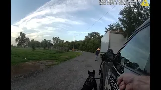 BODY CAM Oklahoma City K9 injured while pursuing suspect
