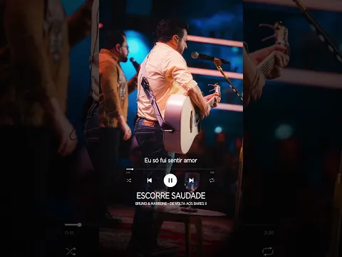 🥺🎶 ESCORRE SAUDADE é +1 inédita em #DeVoltaAosBares2!