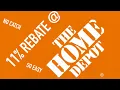 Home Depot 11 percent rebate - not all stores tho