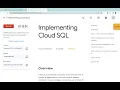 Implementing Cloud SQL