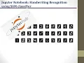 Jupyter notebook demo SVM based handwritten recognition
