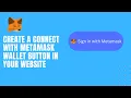 Create a Connect with Metamask wallet Button in your website