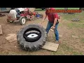 Fixing a Flat the Old-School Way - Ford Tractor Tire Tube Replacement
