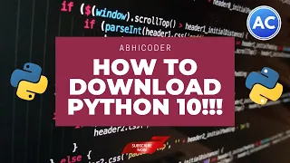 How to install Python 3 10 0 on Windows 11 in 4K Very easy Method Abhicoder
