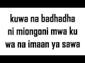 Download Lagu KUWA NA BADHADHA NI MIONGONI MWA KUWA NA IMAAN, SHK, QASSIM OMARI.