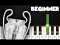 UEFA Champions League Anthem | BEGINNER PIANO TUTORIAL + SHEET MUSIC by Betacustic