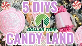 NEW 5 DIY Dollar Tree CANDY LAND JUMBO CHRISTMAS ORNAMENTS DECOR CRAFT Olivias Romantic Home