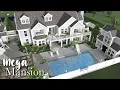 MEGA MANSION BLOXBURG SPEEDBUILD WITH GUEST HOUSE AND POOL FIXED