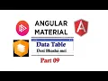 Angular material tutorial Angular material data table example Data table in Angular Material
